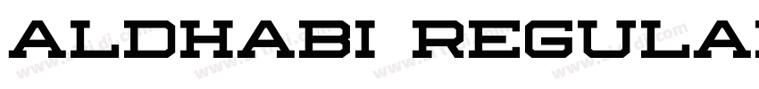 Aldhabi Regular字体转换